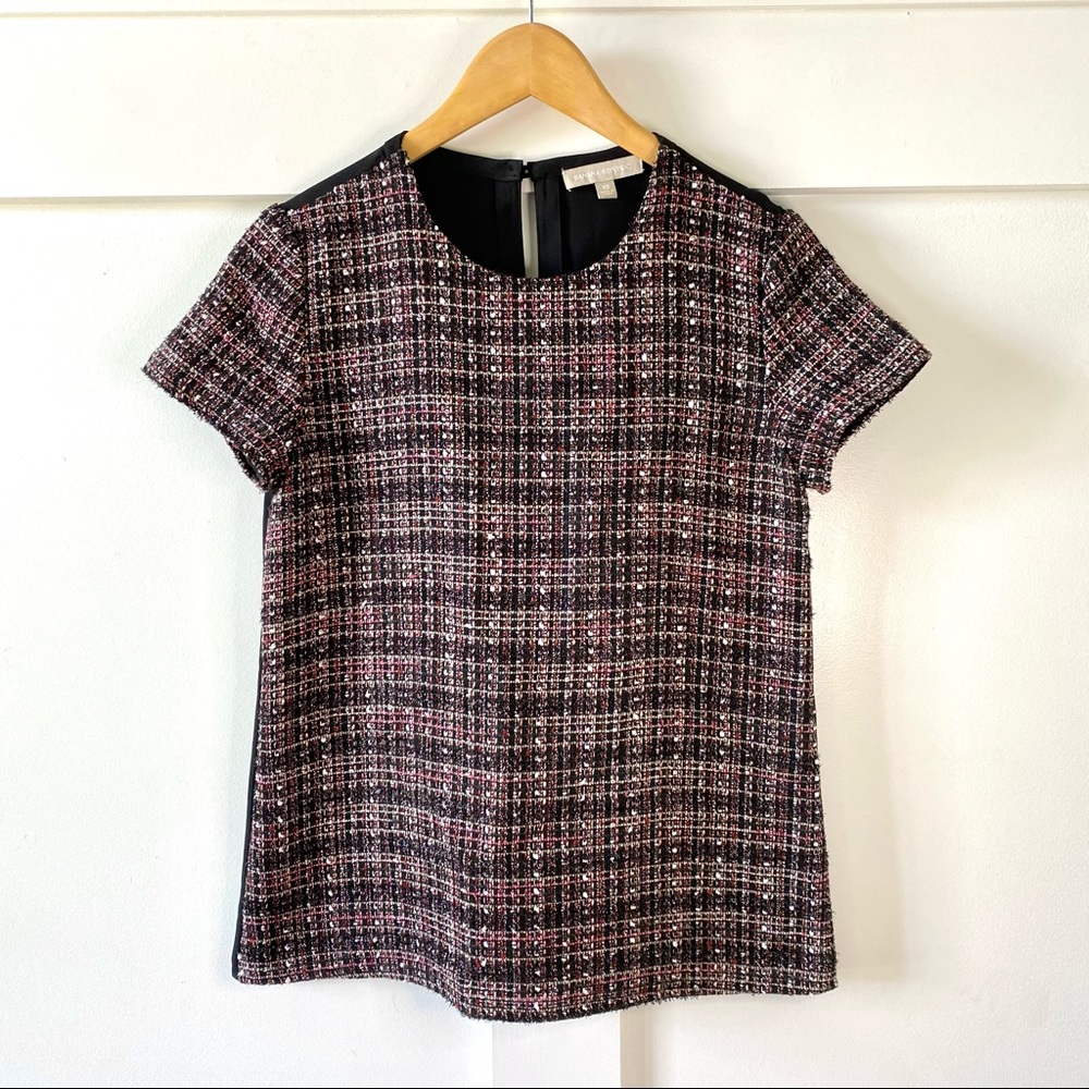 Banana Republic Metallic Tweed Top